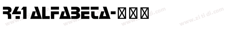 R41 Alfabeta字体转换